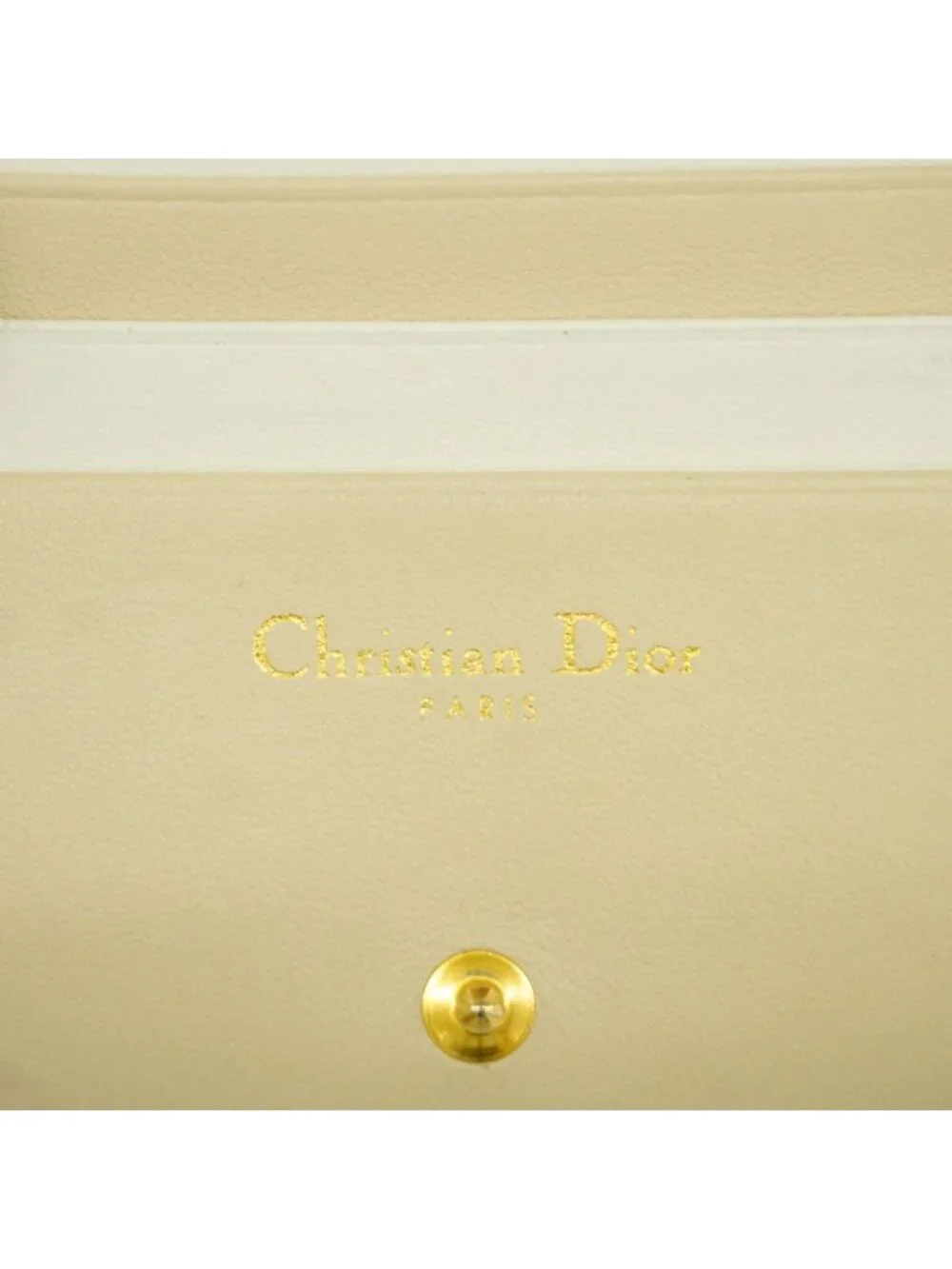 Dior Wallet Cannage Leather Pink Gold